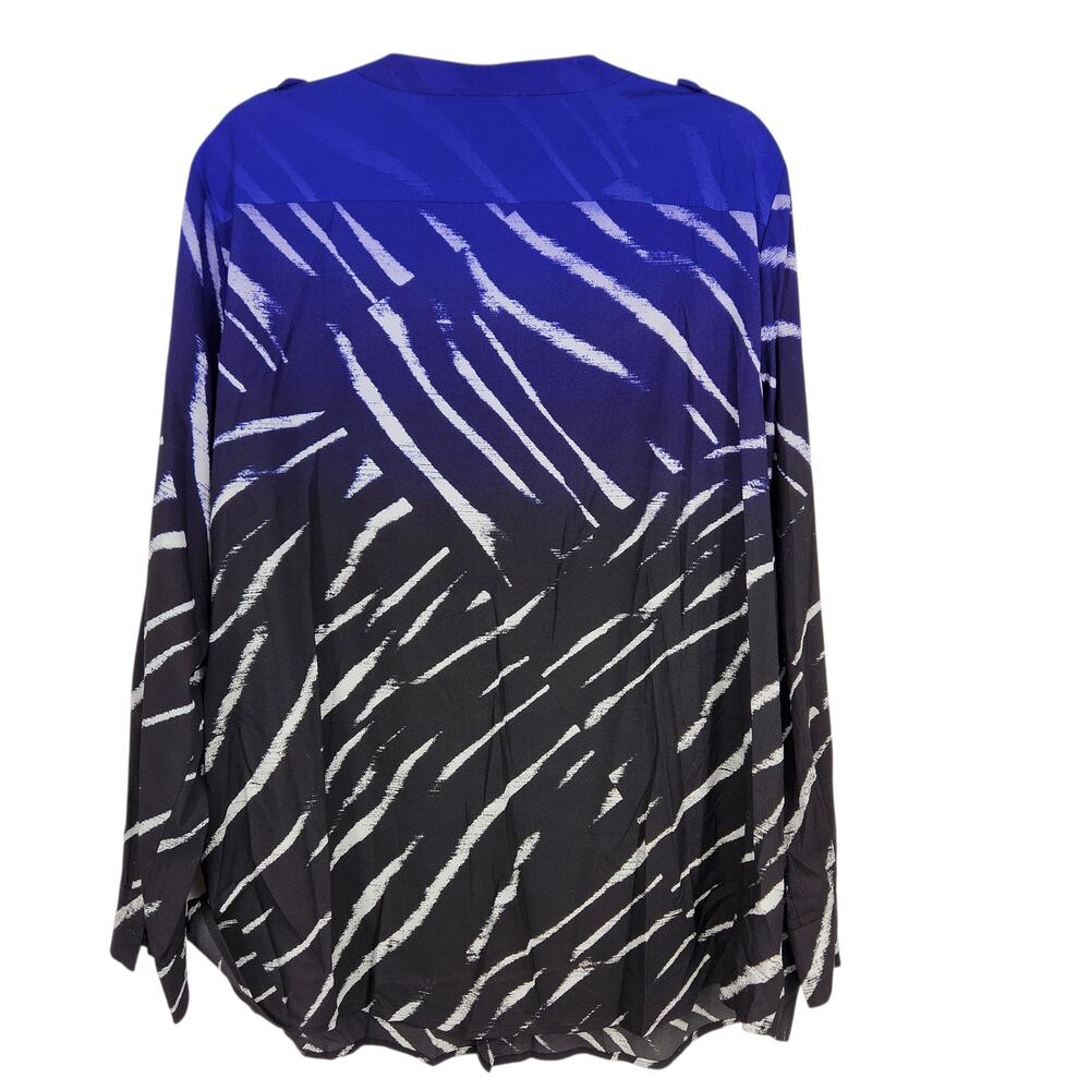 Calvin Klein Abstract Brushstroke Button Front Bl… - image 2